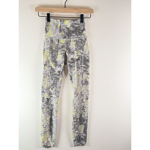 Lululemon Womens Leggings Gray Wunder Train Hi Rise Cinder Grain Smoked Size 2 - Picture 8 of 9